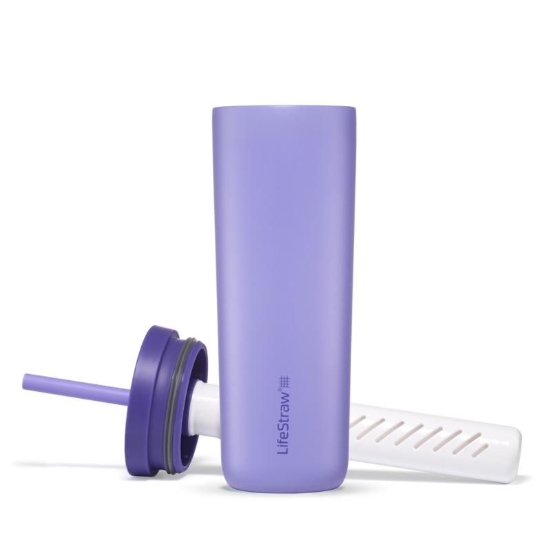 LifeStraw Go Tumbler 500 ml RVS waterfilterfles - Purple