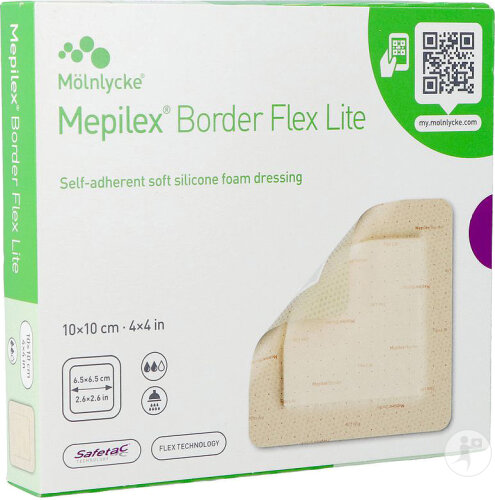 Mepilex Border Flex Lite 10cmx10cm 5 Pièces