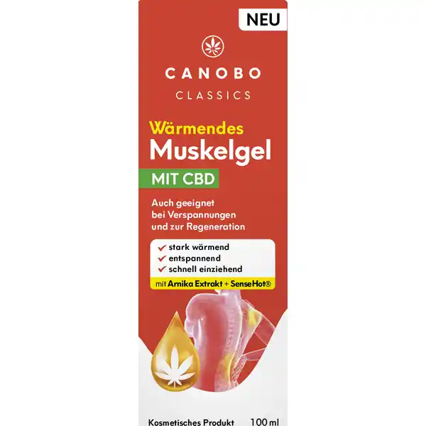 Wärmendes Muskelgel mit CBD