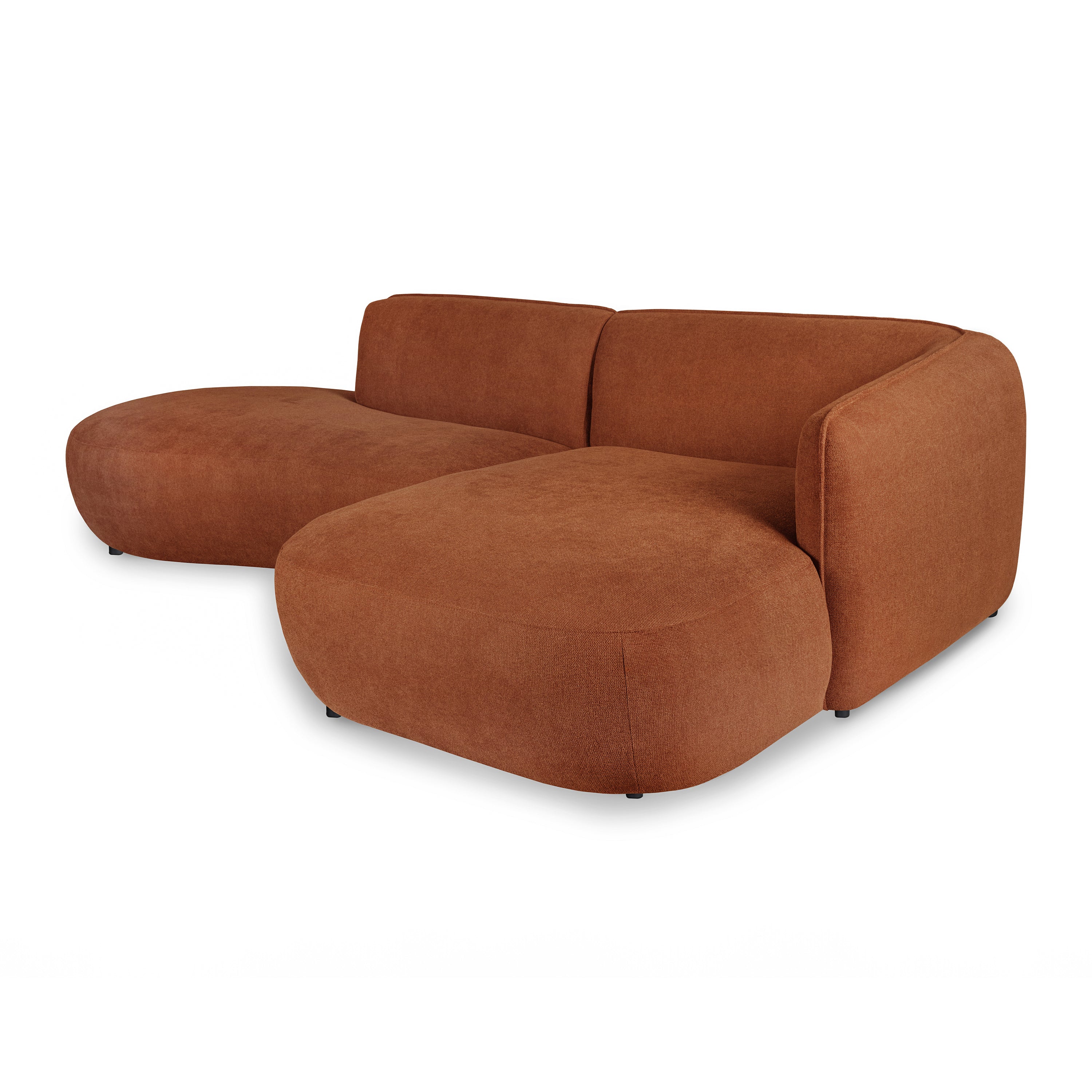 by fonQ Soft Ottomane Bank Links - Micro Chenille - Terra