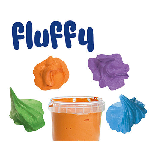 Ses creative fluffy vingerverf - 4st