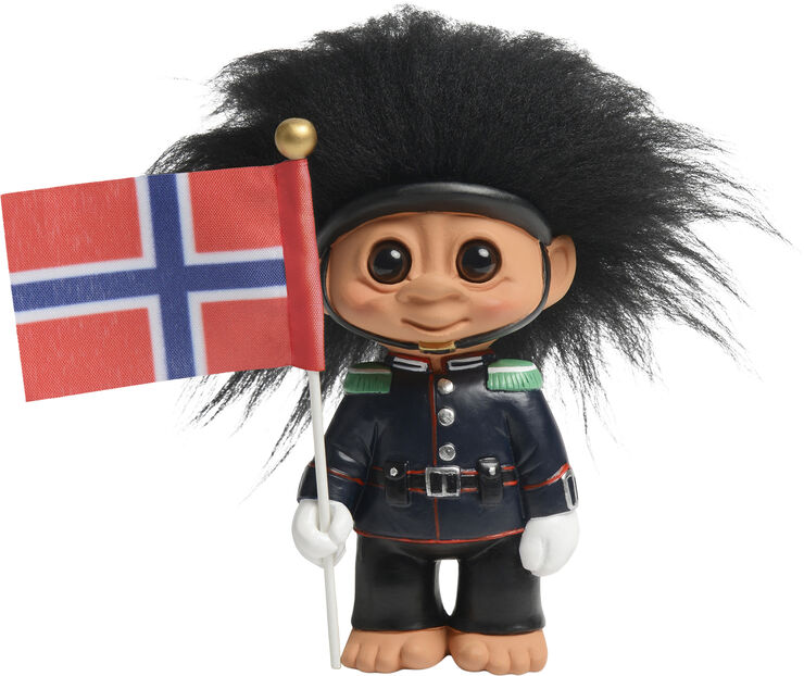 Spring Copenhagen Norsk Garder m flag, 9 cm Blue