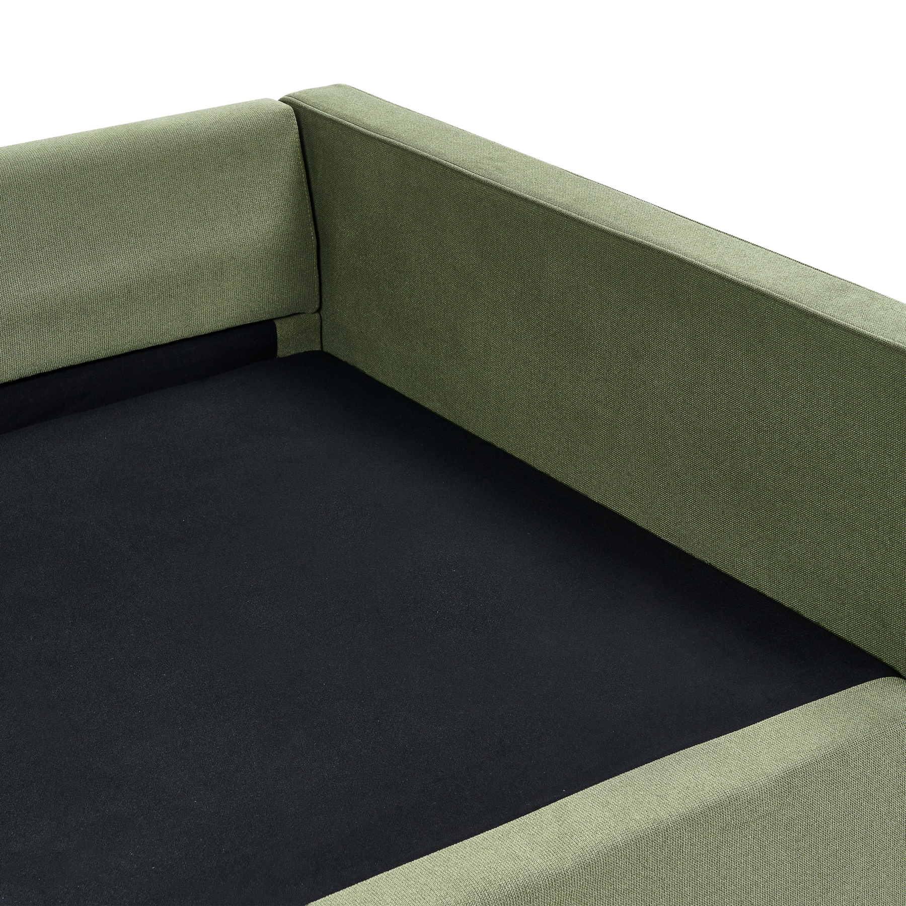 Beliani - VINSTRA - Driezitsbank - Groen - Polyester