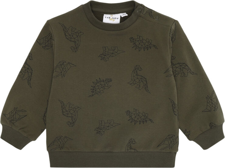 The New TNSLaurent Sweatshirt Ivy green dino ao