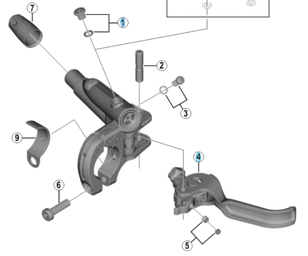 Shimano Bremsearm BL-M8000 Venstre