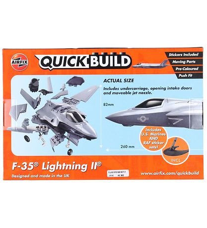 Airfix Set - QUICKBUILD - F-35B Lightning II J6040 - 38 Teile