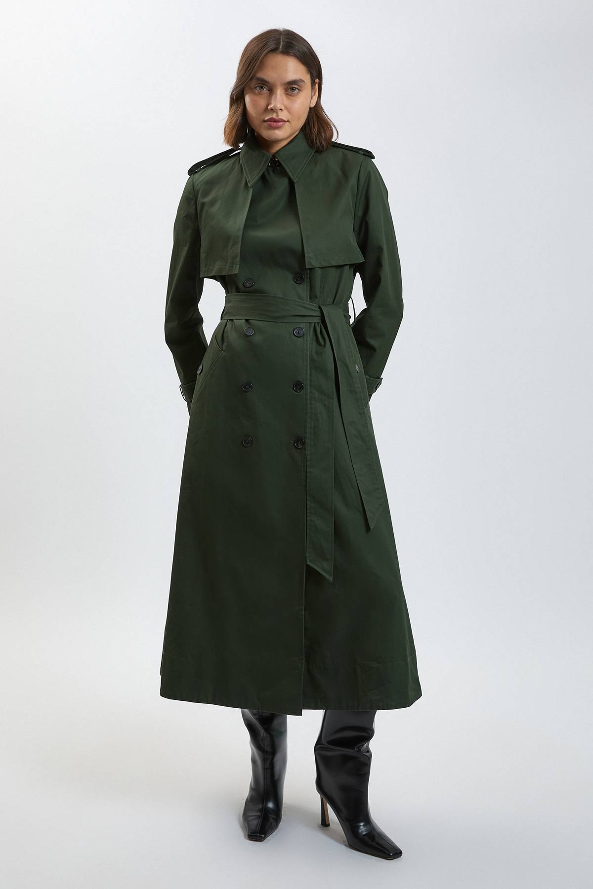 KarenMillen Trench-coat Maxi Ajusté