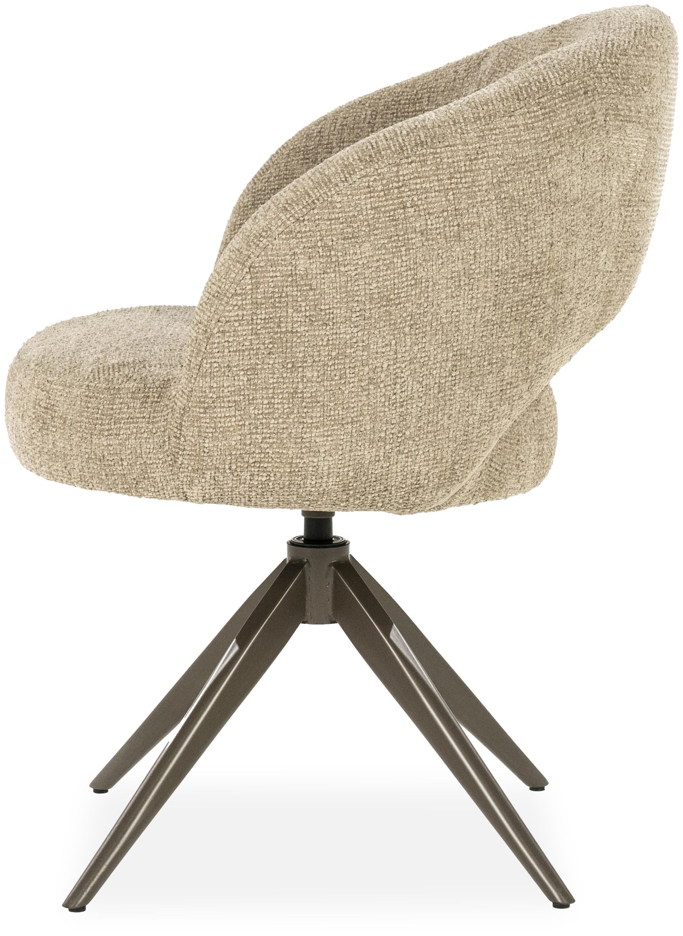 Eetkamerstoel Taupe 96475 Alissa B65 x D63 x H80 cm