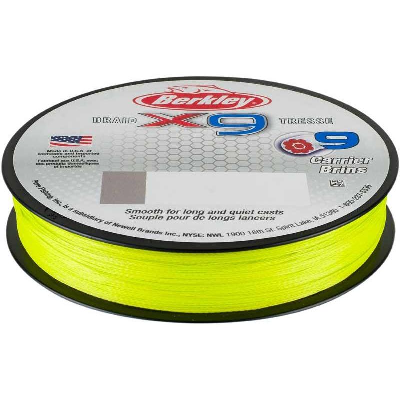 Tresse Berkley X9 Braid Fluro Vert - 300M