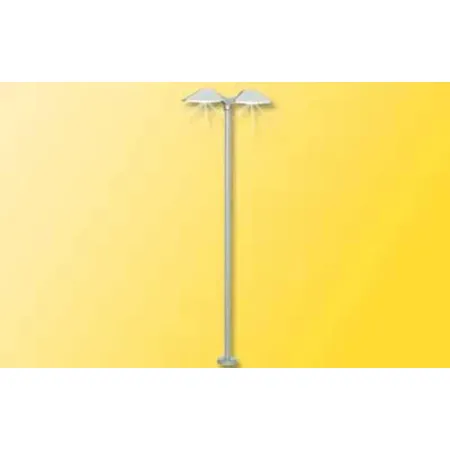 Viessmann Moderne Bahnsteigleuchte doppelt, LED weiß