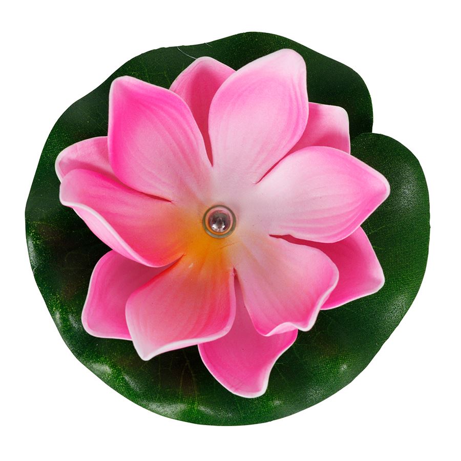 Schwimmende Lotusblüte mit LED Farbwechsler 10cm