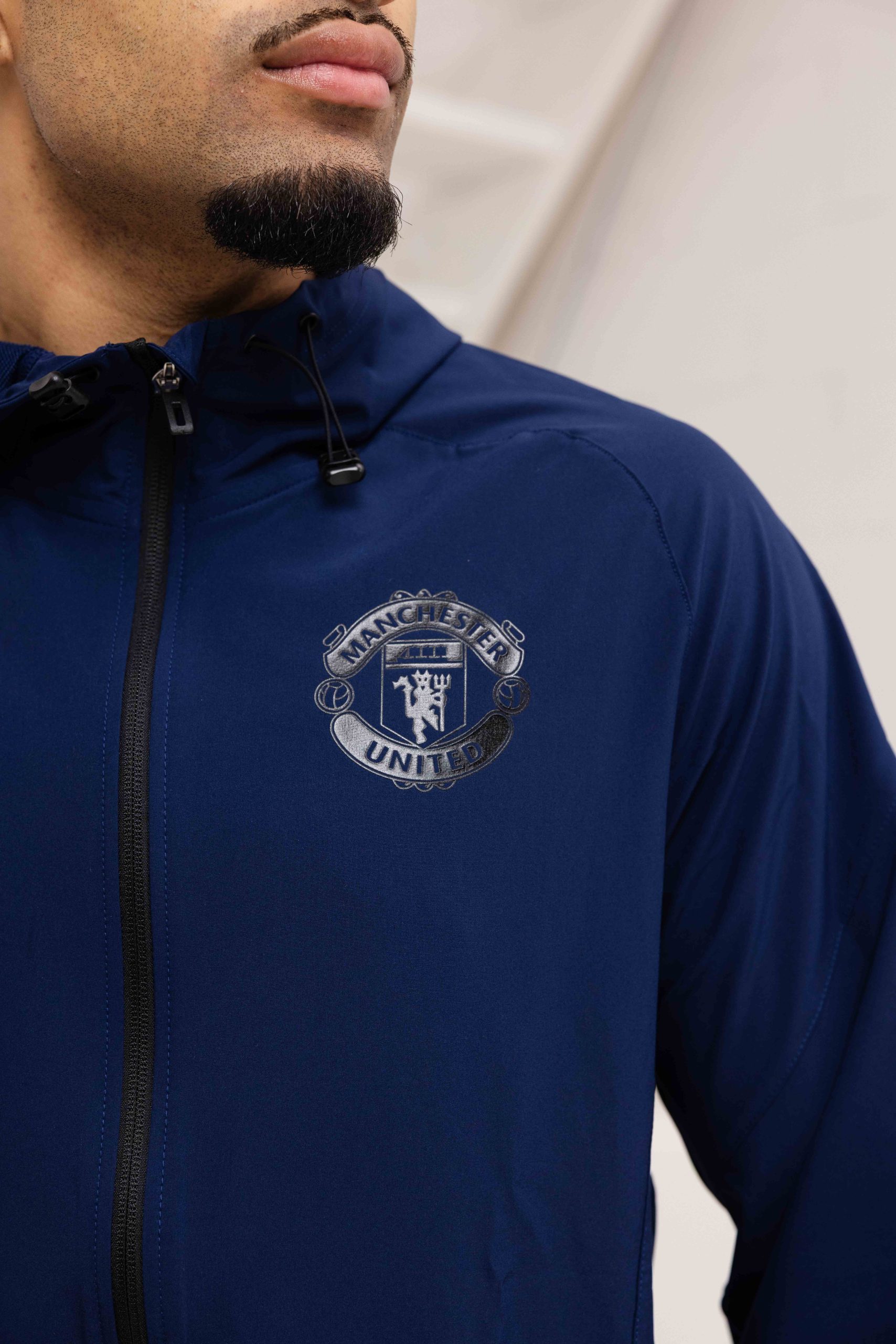 Manchester United Vis Tech Trainingspak Heren Donkerblauw