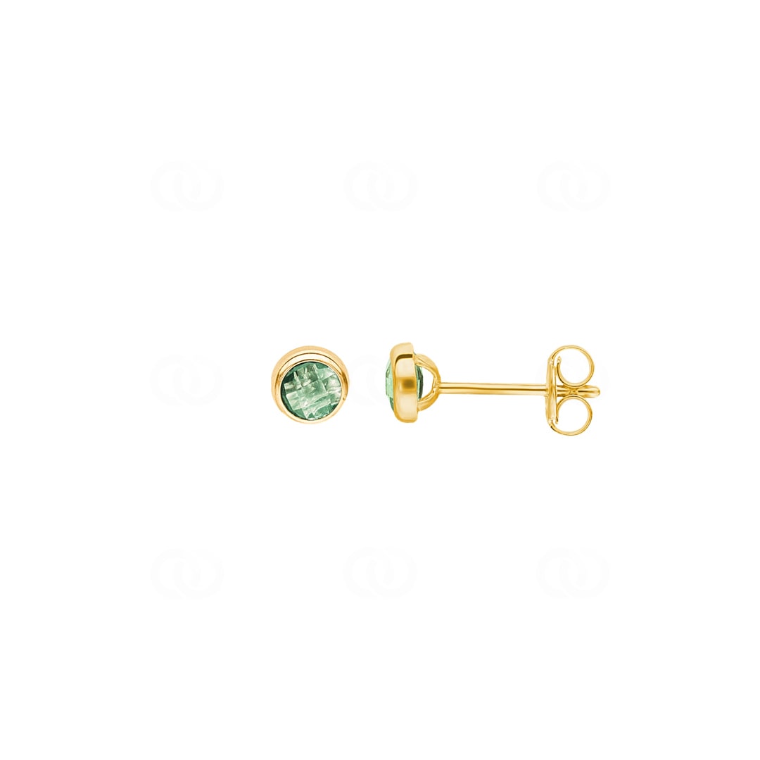 Ohrstecker 750/18 K Gelbgold mit Peridot