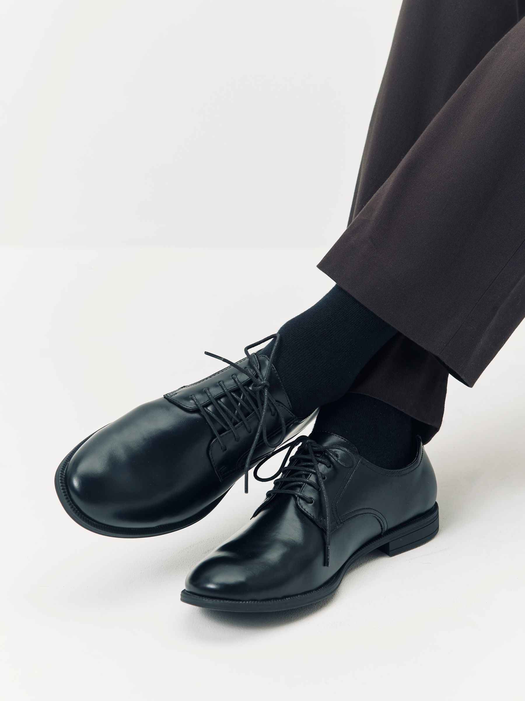 Zwart - Standaard - Schuh Malcolm schoenen met wijde pasvorm
