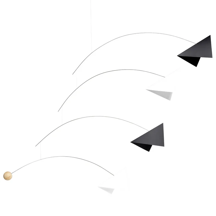 Flensted Mobiles - Fatamorgana Mobile, large, schwarz / weiss