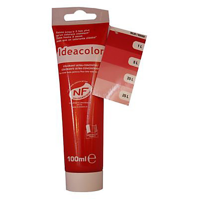 Colorant universel toutes peintures Ideacolor rouge 100ml
