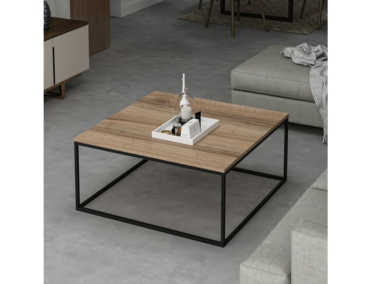 CONCEPT1 - Table basse Loni-Dore 90 x 90 x h42cm