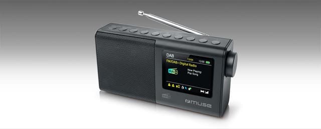 Muse Bærbar radio M-117 DB Bærbar, Sort, FM, DAB/DAB+