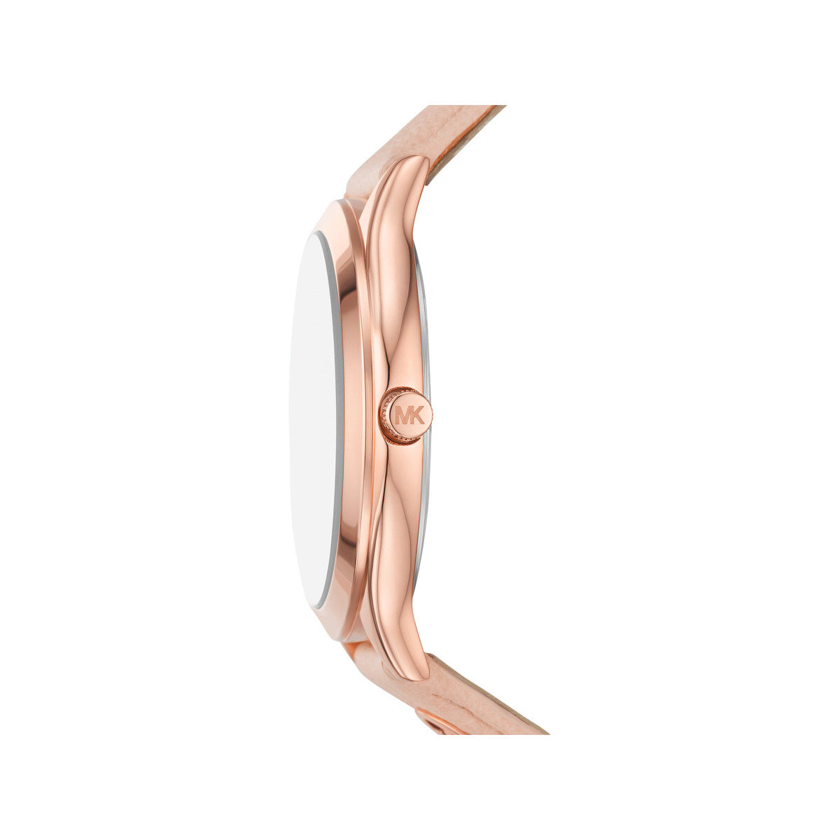 Montre MICHAEL KORS slim runway femme bracelet cuir beige