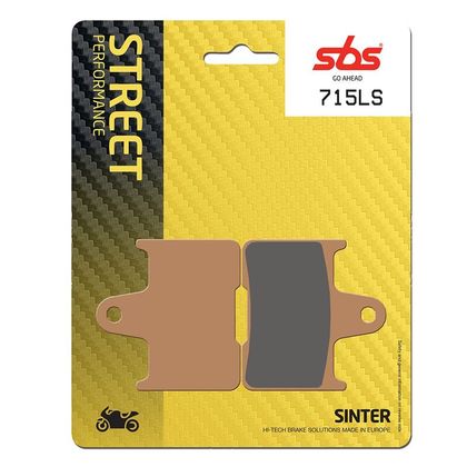 Plaquettes de freins SBS 715LS Sinter Métal Fritté arrière
