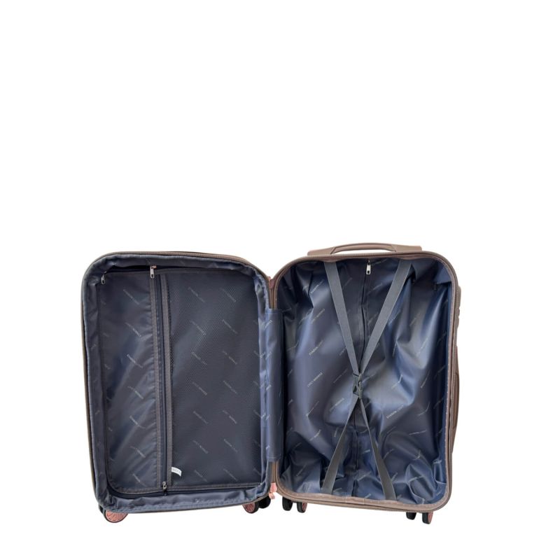 Valise cabine rigide Ecrin 8142 Extensible Champagne