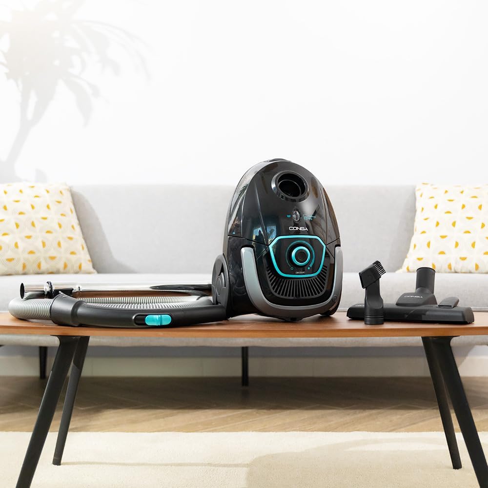 Cecotec Aspirateur Tra?neau avec Sac de 2,5 L Conga Powerbag 2500 Plus. 850 W, Filtration Haute Efficacité, Tube Télescopique en Métal, Comprend des Accessoires Adaptés aux Meubles et aux Coins. : Cuisine et Maison