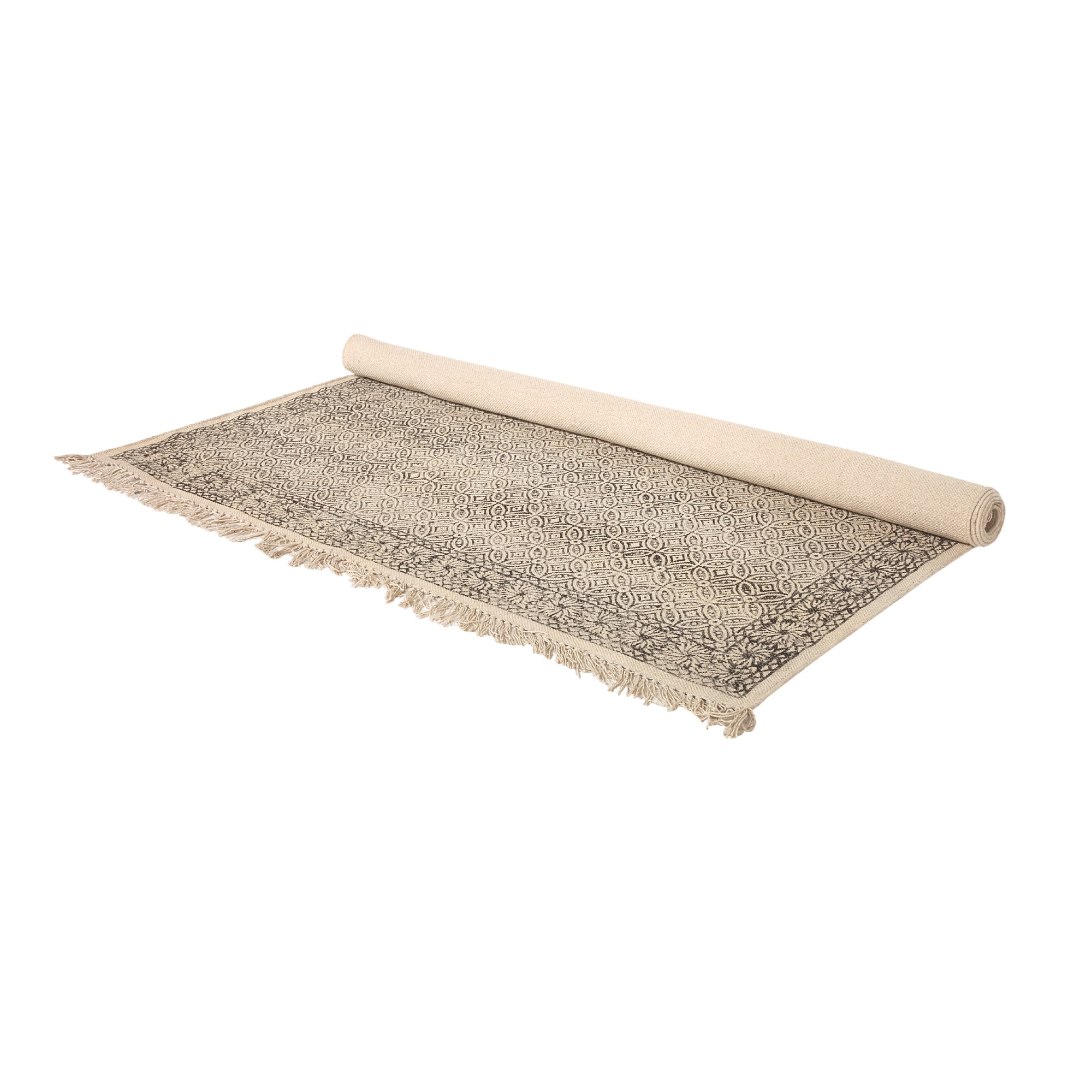 Teppich 'Panapane', handbedruckt, B 140 cm, L 200cm von fischer's lagerhaus
