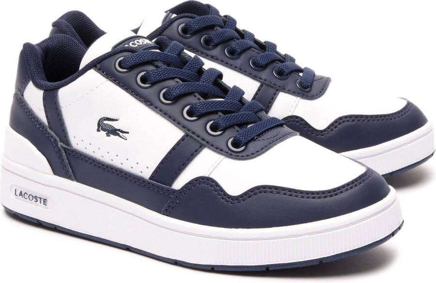 Lacoste T-clip J Lage sneakers Leren Sneaker Jongens Wit