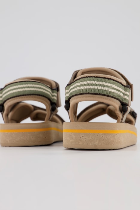 Camel Active, Trekking-Sandalen, Glanzoptik, Klettverschluss