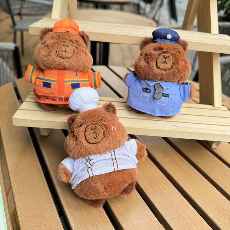 Coolkiss - Capybara Chenille tasbedel / sleutelhanger (verschillende ontwerpen)