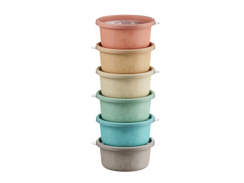 Nip Nahrungsbehälter Snackbox 6 Stk. 300 ml Praktische Snackboxen