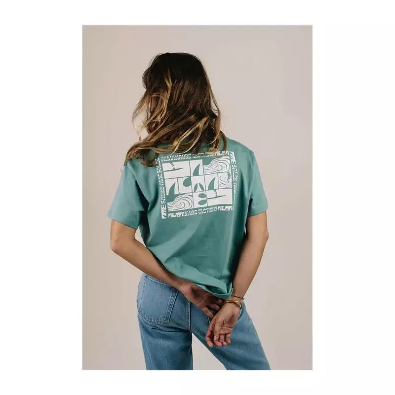 Teeshirt ALMANARRE CLOTHING Âme Salée Vert