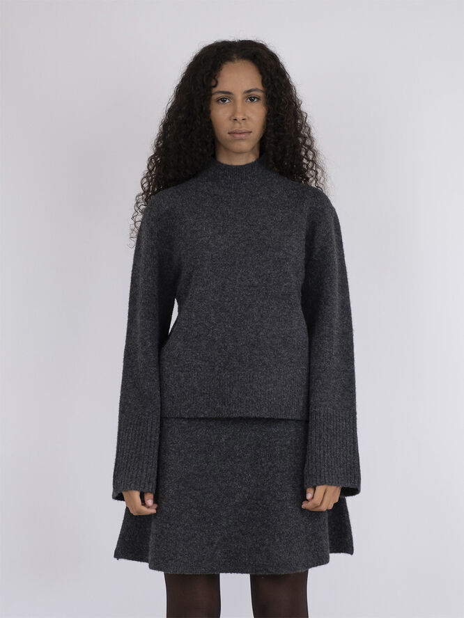 Neo Noir Kiara Knit Blouse Grå