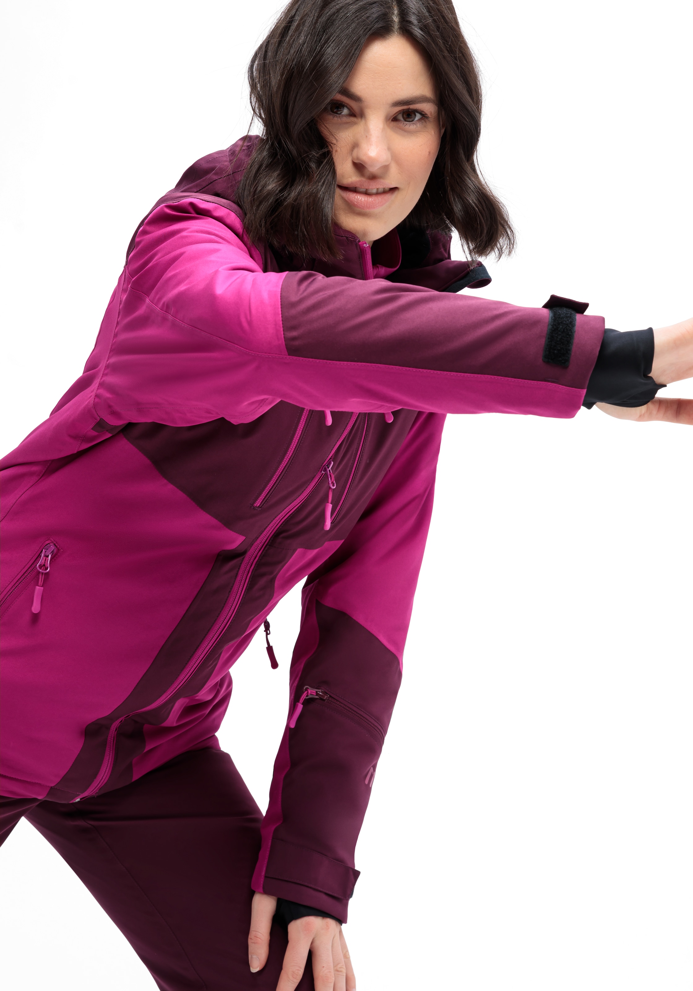 Maier Sports Skijacke »INA« Damen Winterjacke, wasserdicht, 5 RV-Taschen und Kapuze, Regular fit