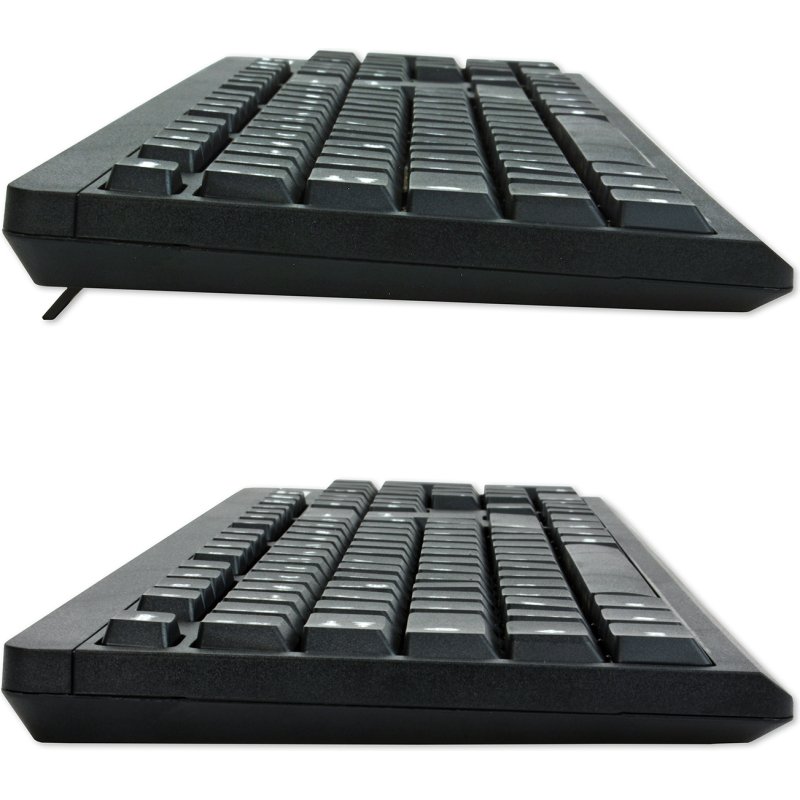 MCL ACK-2012W/N clavier Souris incluse Universel RF sans fil AZERTY Français Noir
