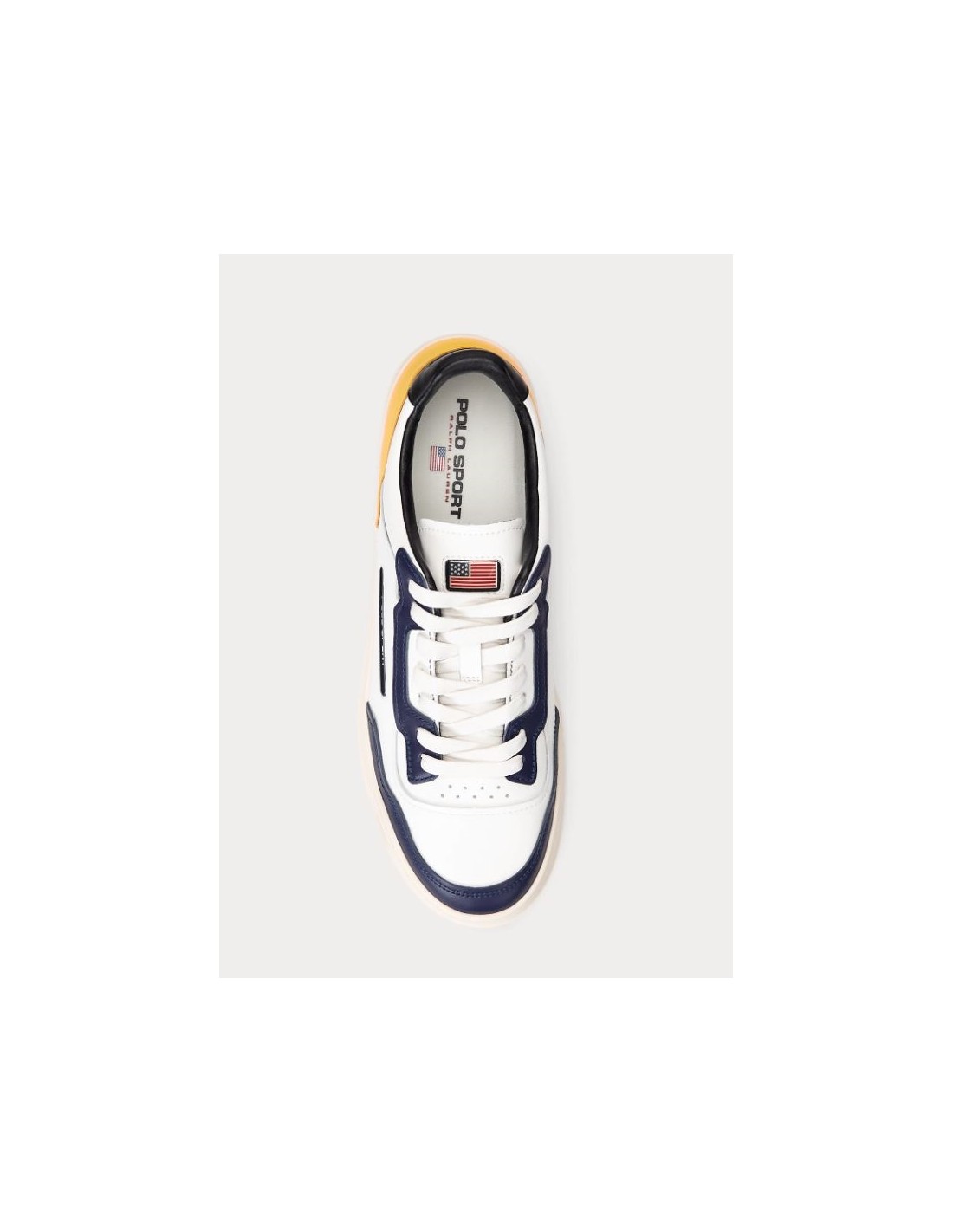 ralph lauren Baskets de ville Homme PS 300 Blanc/Jaune/Bleu