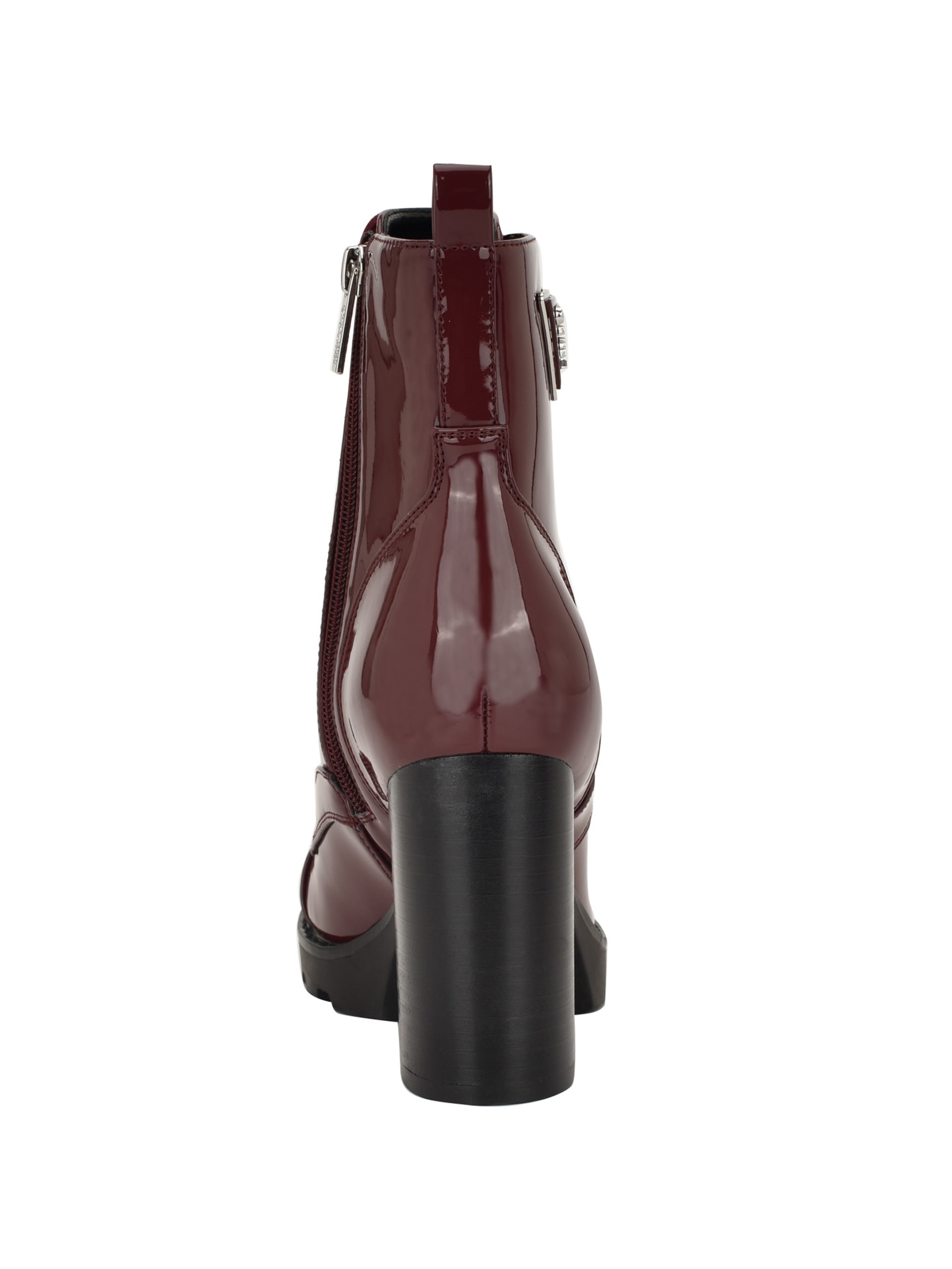Botas de cano curto com cadarço e salto Neadyn estilo motoqueiro