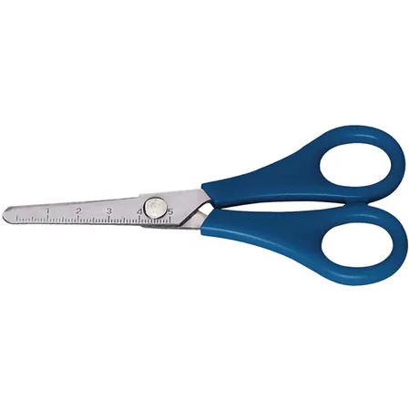 Alco Bastel-Schere, Edelstahl, Griff aus ABS-Kunststoff, rund, 135 mm, blau