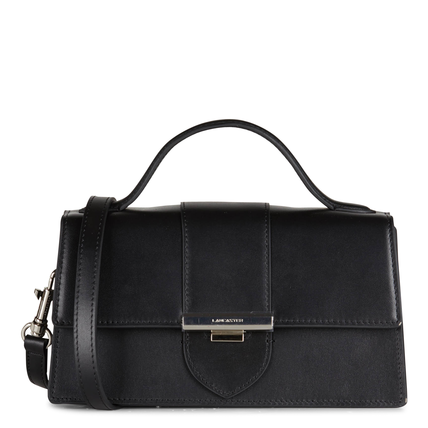 PARIS ILY - Sac porté épaule en cuir | Noir