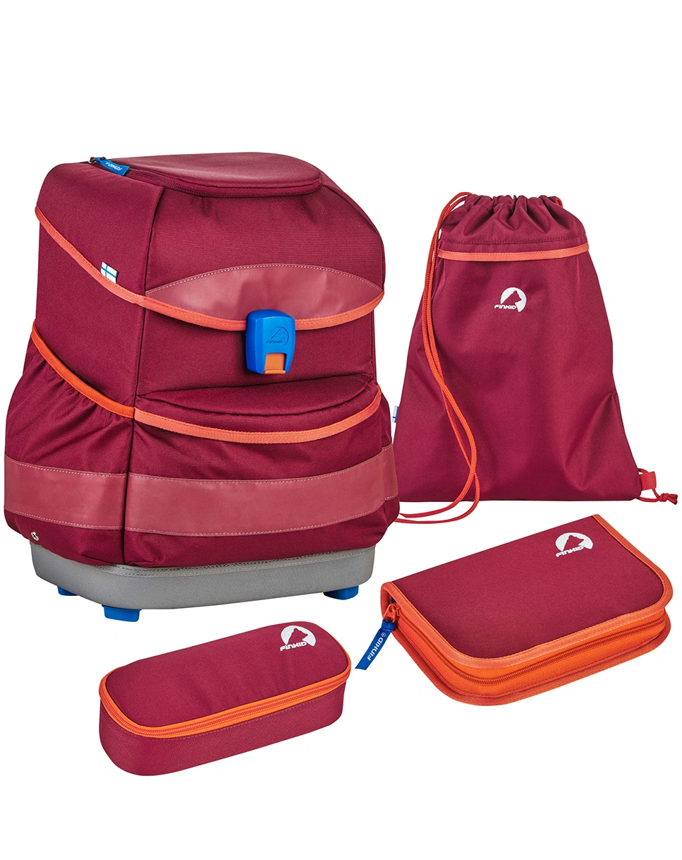 Schulranzen-Set BUDDY 4-teilig in beet red/chili