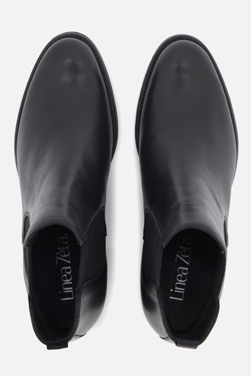 Linea Zeta Chelsea boots zwart Leer