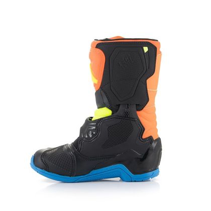 Bottes cross Alpinestars TECH 3S KIDS - BLACK WHITE - Orange / Bleu