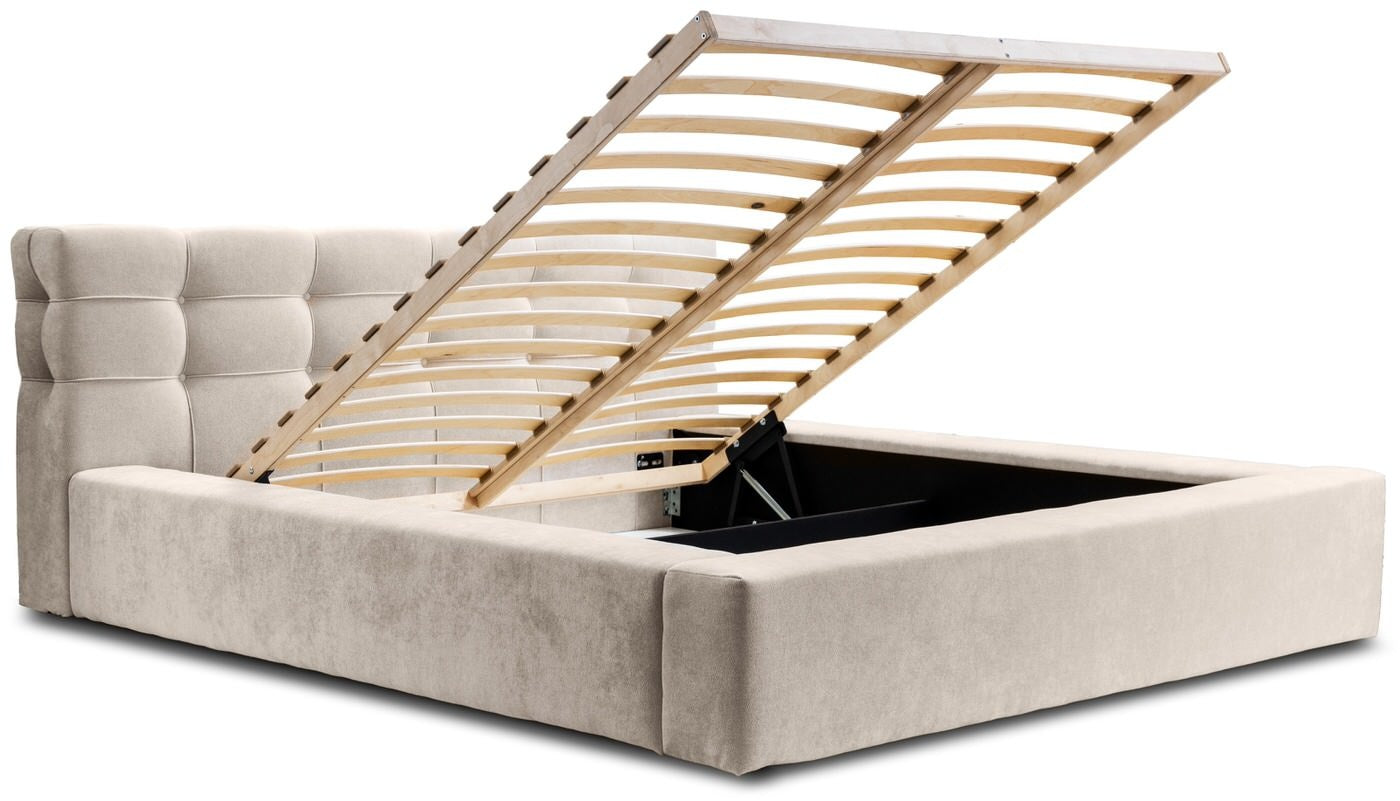 Trae Mobler Grace 180 x 200 cm Gestoffeerd Bed Beige