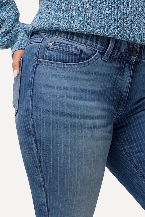 Jeans Sarah, Streifen, schmales Bein, 5-Pocket-Hose