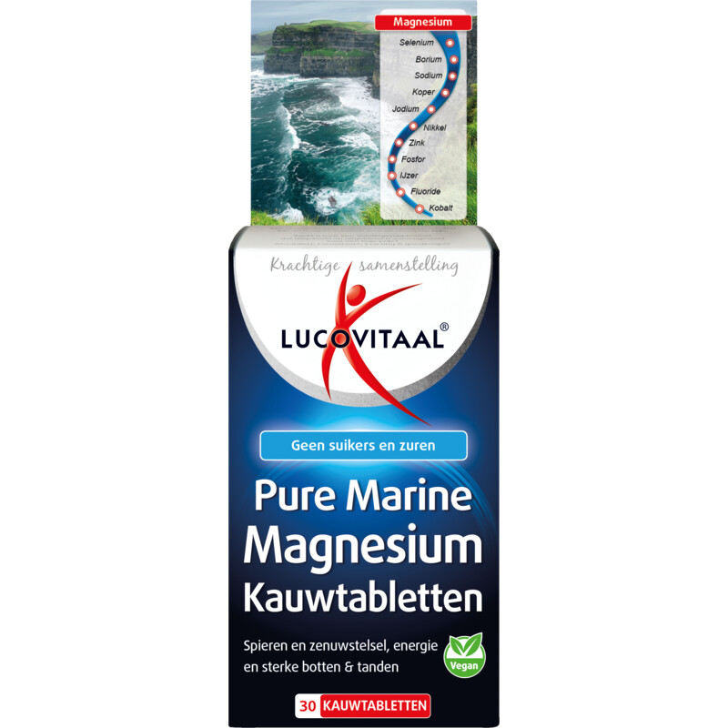 Lucovitaal Pure marine magnesium kauwtablet