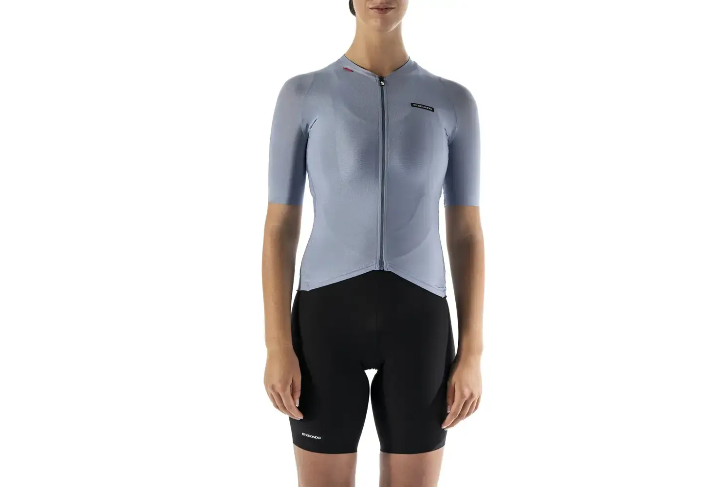 Etxeondo Alda Metalica Fietsshirt Korte Mouwen Parel Grijs Dames