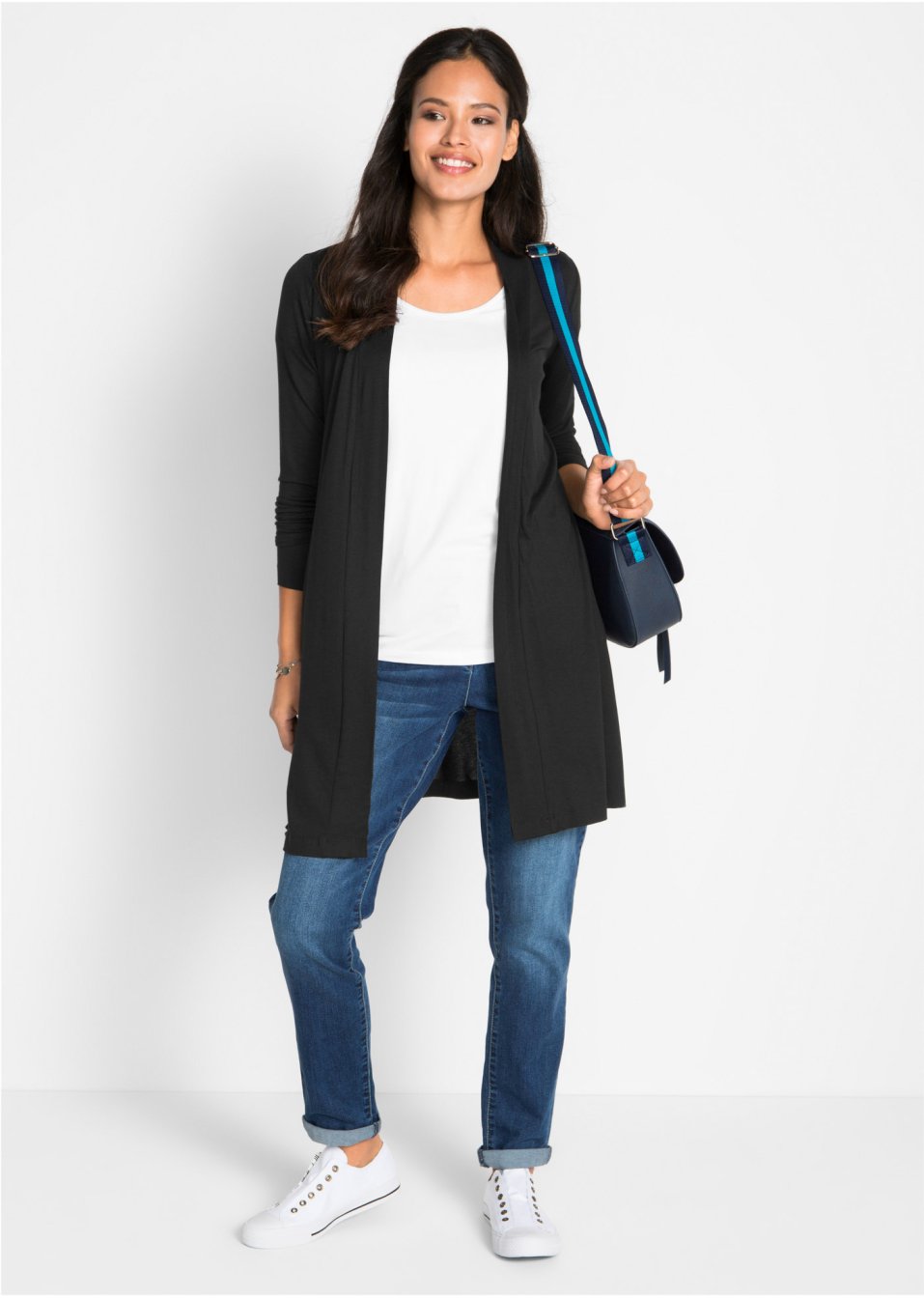 Gilet long fluide