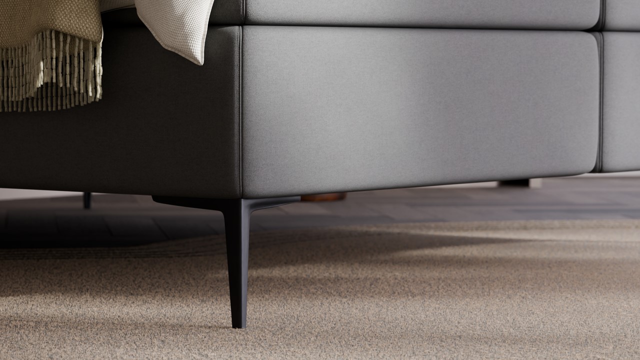 Boxspring Glade - Warm wool anthracite