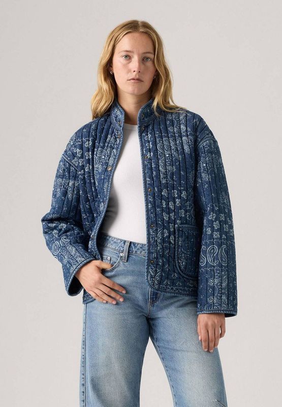 LEVI'S - Liner Jacket - Gewatteerde Jas - Blauw Denim