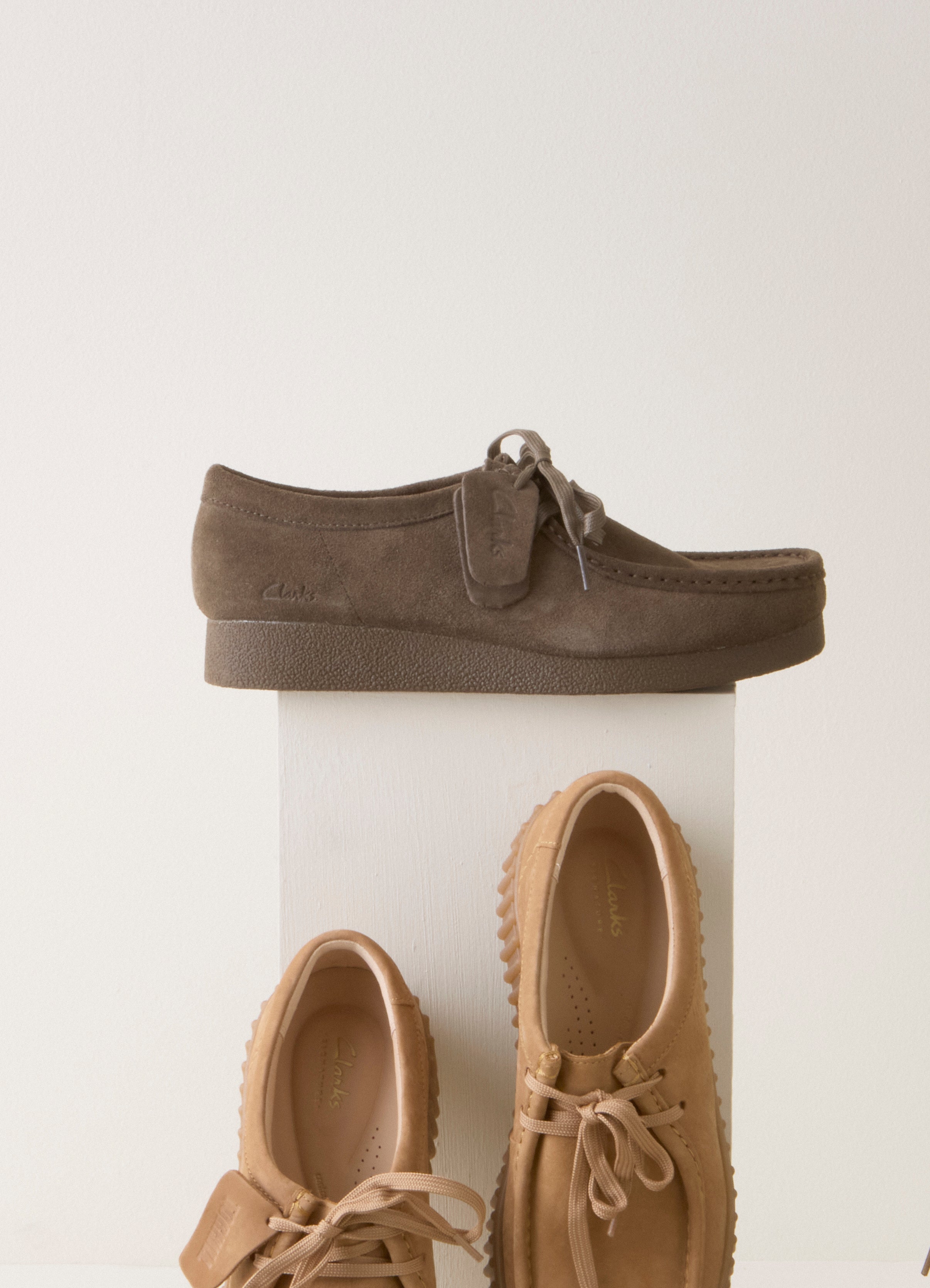 Clarks  Wallabee Evosh sko - Olive Suede
